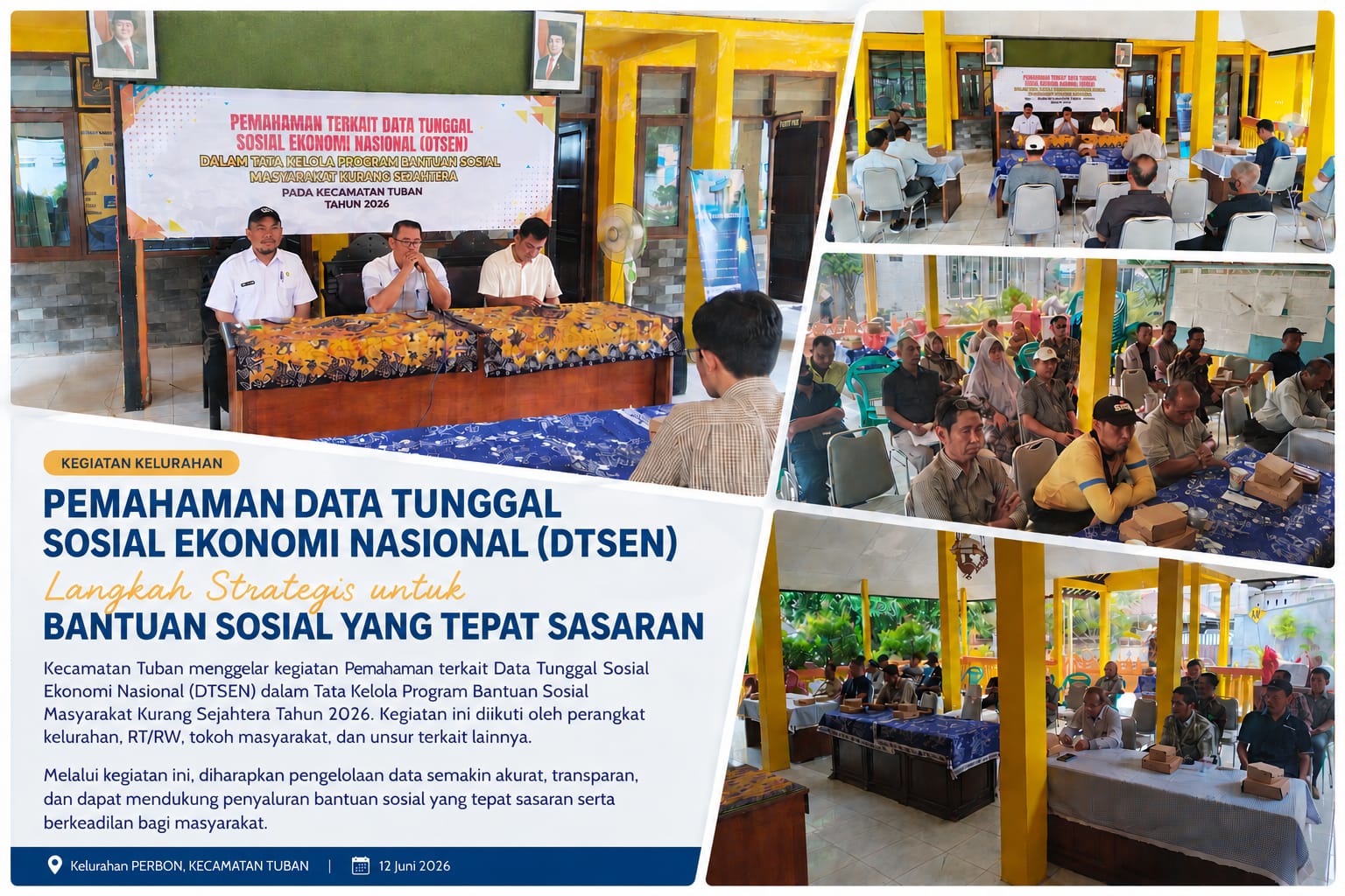 DTSEN Jadi Kunci Bansos Tepat Sasaran, Kelurahan Perbon Libatkan Seluruh RT dan RW dalam Sosialisasi