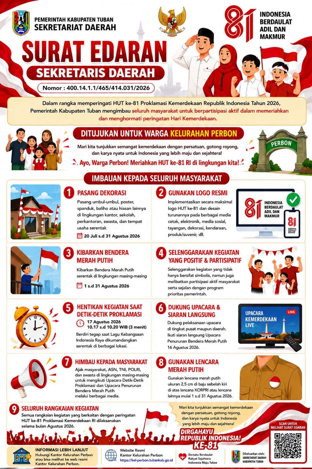 📢 Mari Semarakkan HUT ke-81 Kemerdekaan Republik Indonesia Tahun 2026!